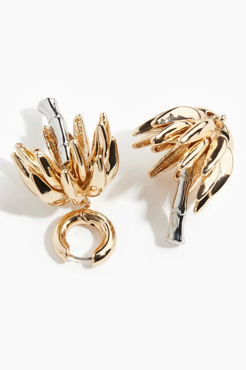H&M Palm tree-pendant earrings